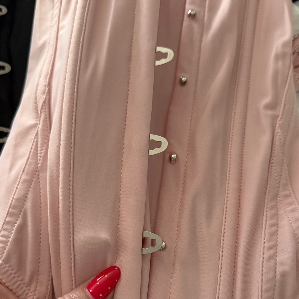 Urban Outfitters Pink and Black Corset Tops - Picture 7 of 8